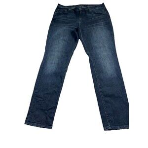 Lucky Brand Women's Ankle Jeans Size 14/32 Lolita Skinny Fit Blue Denim